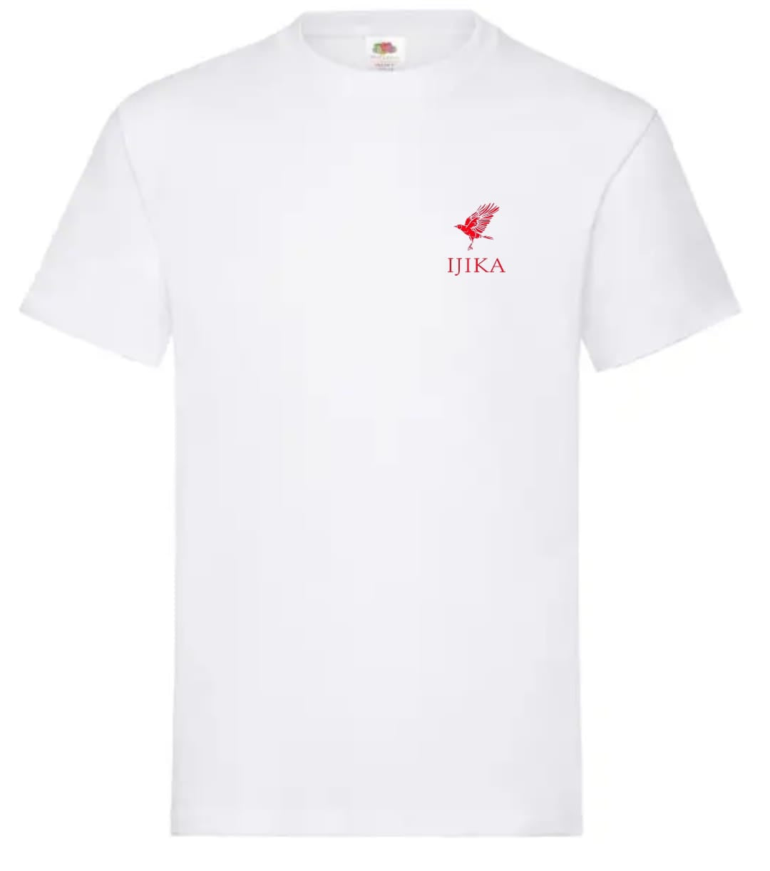 T-shirt fêtes rouge et blanc ijika
