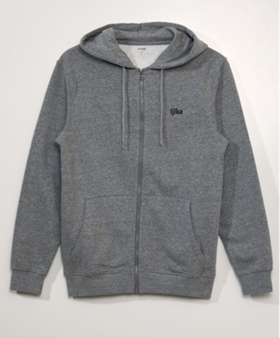 Veste zippée brodée